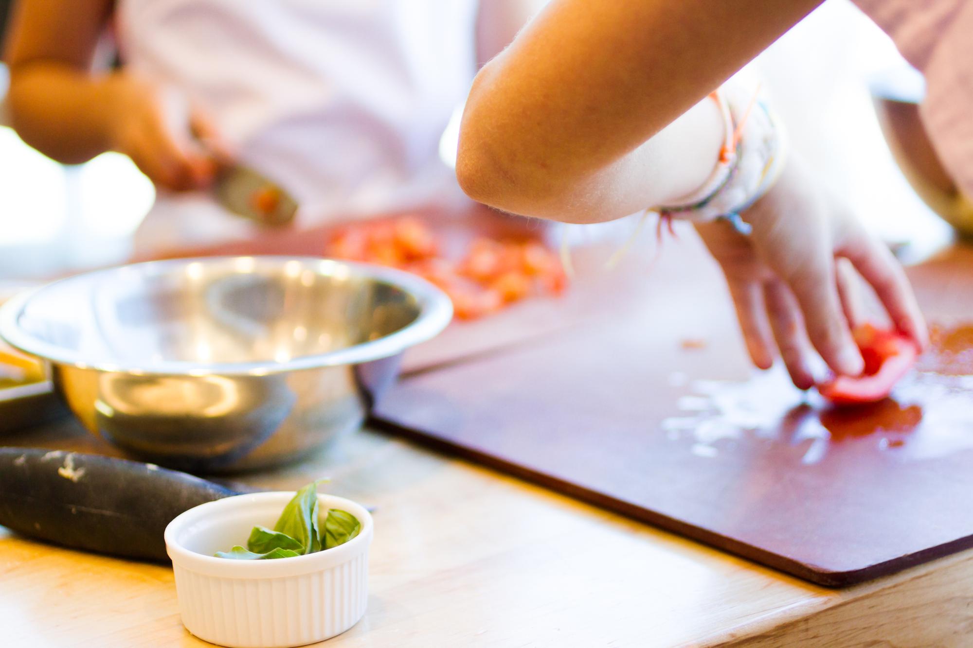 Dettaglio del laboratorio culinario
